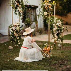 Vintage hand beaded long sleeve chiffon dress - wedding bridal